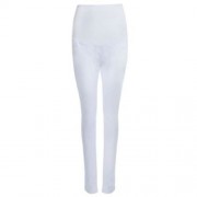 COTTON BLEND PREGNANT WOMEN PANTS (WHITE)