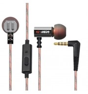 KZ-ED9 IN-EAR 3.5MM SUPER BASS EARPHONES HIFI SOUND WITH MIC SUPPORT HANDS-FREE TALKING (S