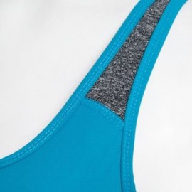 WOMEN FREEDOM YOGA VEST SEAMLESS RACERBACK SPORT BRA (LAKE BLUE)