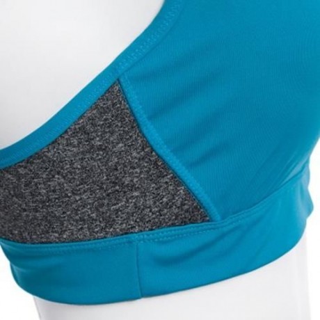 WOMEN FREEDOM YOGA VEST SEAMLESS RACERBACK SPORT BRA (LAKE BLUE)