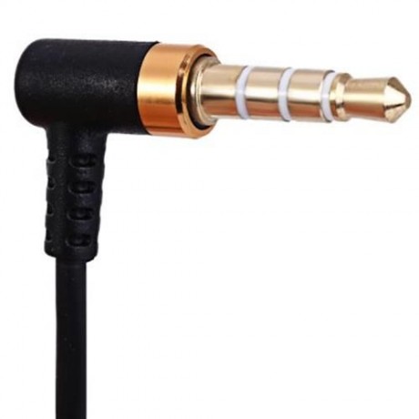 JBM MJ007 SUPER BASS STEREO HEADSETS 3.5MM PLUG BULLET EARPHONES WITH MIC (GOLDEN)