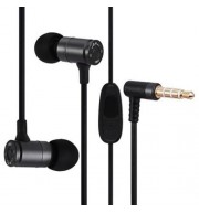 JBM MJ007 SUPER BASS STEREO HEADSETS 3.5MM PLUG BULLET EARPHONES WITH MIC (BLACK)
