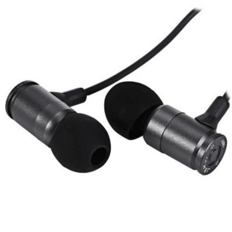 JBM MJ007 SUPER BASS STEREO HEADSETS 3.5MM PLUG BULLET EARPHONES WITH MIC (BLACK)