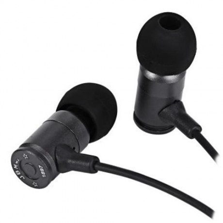 JBM MJ007 SUPER BASS STEREO HEADSETS 3.5MM PLUG BULLET EARPHONES WITH MIC (BLACK)
