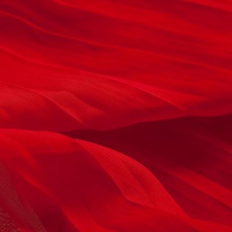 CUTE SOLID COLOR COL CLAUDINE SLEEVELESS SEQUINS CHIFFON RUFFLE DRESS FOR GIRLS (RED)