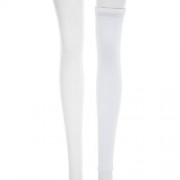 SPORT KNEELET LEG KNEE LONG SLEEVE FOR FOOTBALL BASKETBALL CYCLING (WHITE)