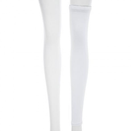 SPORT KNEELET LEG KNEE LONG SLEEVE FOR FOOTBALL BASKETBALL CYCLING (WHITE)