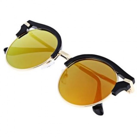 FASHION ROUND FRAME LENSES SUNGLASSES ANTI UV400 OUTDOOR ACCESSORIES (#5)