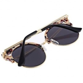 FASHION ROUND FRAME LENSES SUNGLASSES ANTI UV400 OUTDOOR ACCESSORIES (#2)