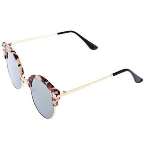 FASHION ROUND FRAME LENSES SUNGLASSES ANTI UV400 OUTDOOR ACCESSORIES (#2)