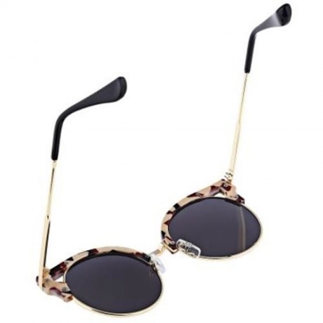 FASHION ROUND FRAME LENSES SUNGLASSES ANTI UV400 OUTDOOR ACCESSORIES (#2)