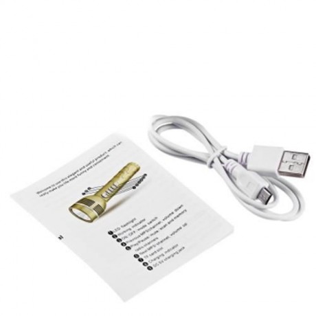 L - 538 MINI MP3 PLAYER 150 LUMENS LED FLASHLIGHT SPEAKER SUPPORT FM RADIO FUNCTION (SILVE
