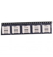 5PCS SIM CARD READER SLOT SOCKET HOLDER REPALCE PARTS FOR IPHONE 5S (SILVER)
