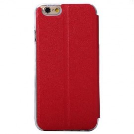 SMART METAL SLIDING ANSWER PHONE COVER MATTE FOLDING LEATHER PROTECTIVE CASE FOR IPHONE 6