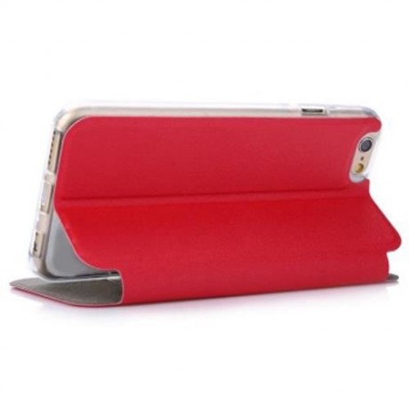 SMART METAL SLIDING ANSWER PHONE COVER MATTE FOLDING LEATHER PROTECTIVE CASE FOR IPHONE 6