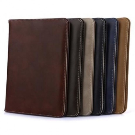 STYLISH LEATHER HOLDER MULTIFUNCTION CARD SLOT CASE WITH LANYARD FOR IPAD AIR (BLACK)