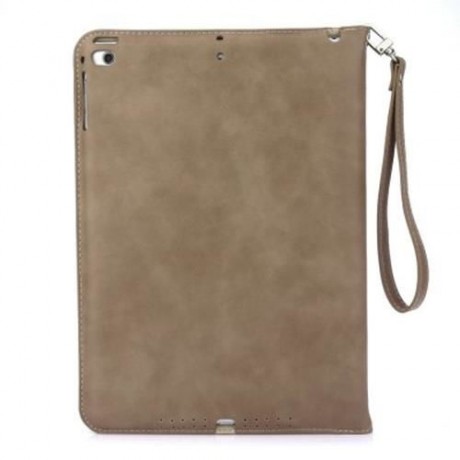 STYLISH LEATHER HOLDER MULTIFUNCTION CARD SLOT CASE WITH LANYARD FOR IPAD AIR (LIGHT COFFE