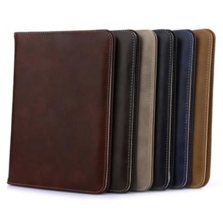 STYLISH LEATHER HOLDER MULTIFUNCTION CARD SLOT CASE WITH LANYARD FOR IPAD 2 / 3 / 4 (LIGHT