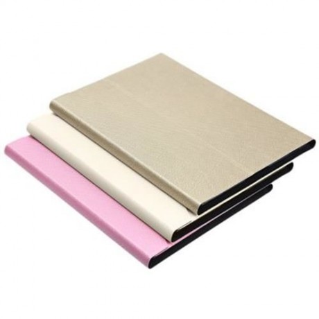 STYLISH DESIGN SLIM LEATHER BLUETOOTH KEYBOARD COVER WITH STAND FOR IPAD PRO (PINK)