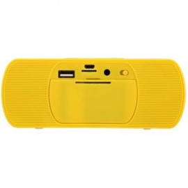 Y - 8 PORTABLE WIRELESS BLUETOOTH 2.1 SOUND SPEAKER VEHICULAR FM AUDIO MUSIC PLAYER (YELLO