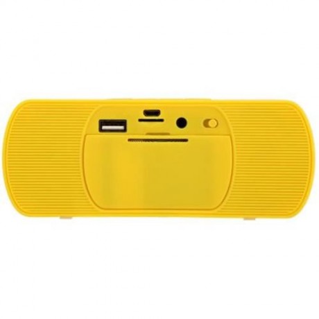 Y - 8 PORTABLE WIRELESS BLUETOOTH 2.1 SOUND SPEAKER VEHICULAR FM AUDIO MUSIC PLAYER (YELLO