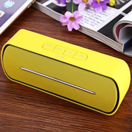 Y - 8 PORTABLE WIRELESS BLUETOOTH 2.1 SOUND SPEAKER VEHICULAR FM AUDIO MUSIC PLAYER (YELLO