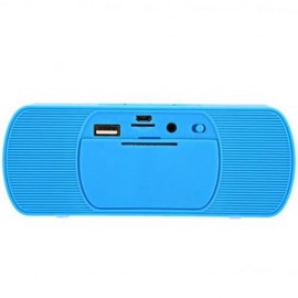 Y - 8 PORTABLE WIRELESS BLUETOOTH 2.1 SOUND SPEAKER VEHICULAR FM AUDIO MUSIC PLAYER (BLUE)