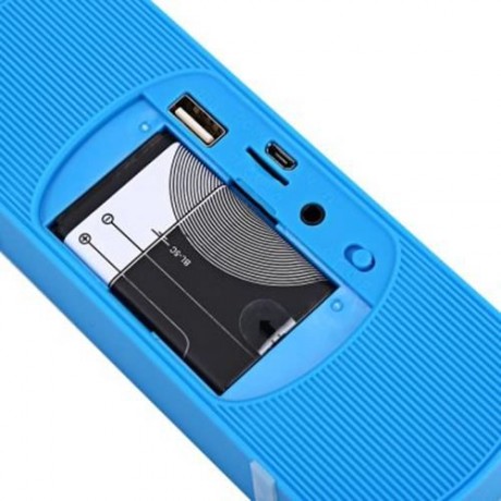 Y - 8 PORTABLE WIRELESS BLUETOOTH 2.1 SOUND SPEAKER VEHICULAR FM AUDIO MUSIC PLAYER (BLUE)