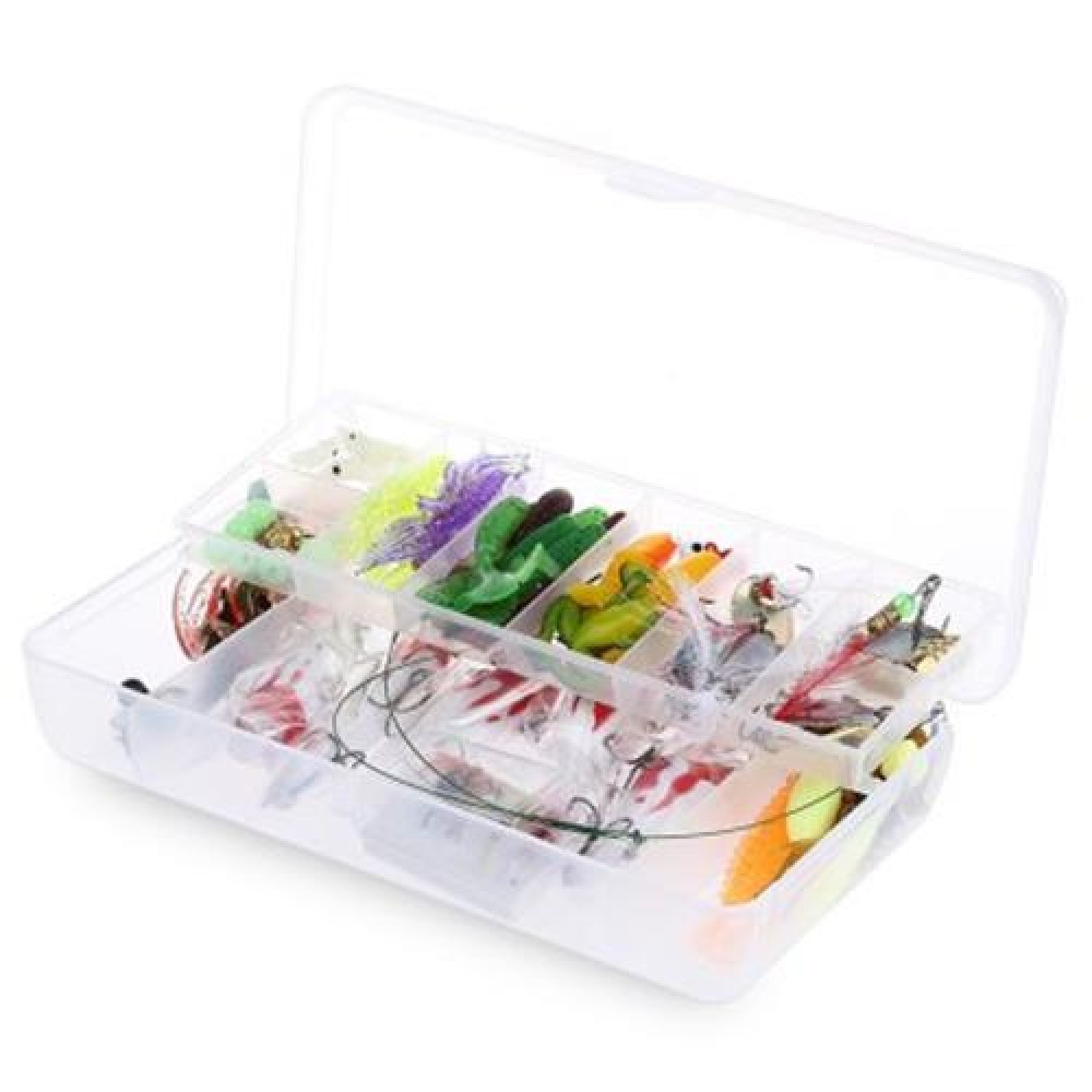 100PCS SIMULATION LIFELIKE FISH SHAPED HARD FISHING LURE WITH SHARP HOOKS (COLORMIX)