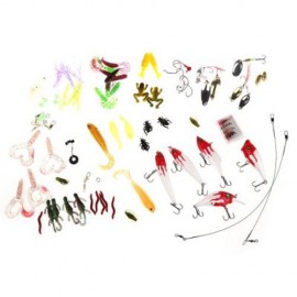 100PCS SIMULATION LIFELIKE FISH SHAPED HARD FISHING LURE WITH SHARP HOOKS (COLORMIX)