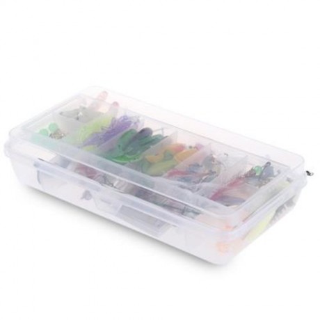 100PCS SIMULATION LIFELIKE FISH SHAPED HARD FISHING LURE WITH SHARP HOOKS (COLORMIX)