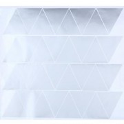 32PCS WALL STICKER TRIANGLE DESIGN HOME DECOR FOR CHILDREN ROOM (SILVER)