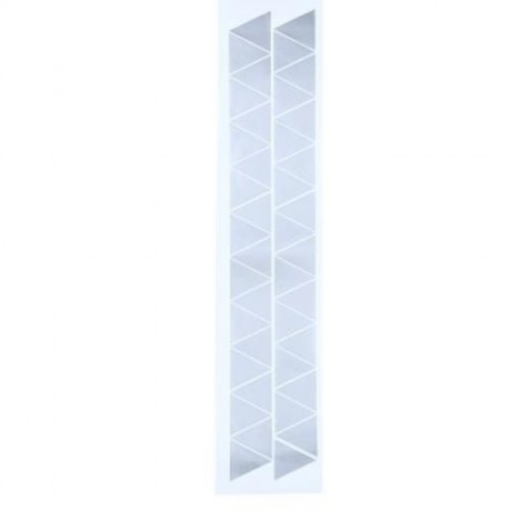 40PCS WALL STICKER TRIANGLE DESIGN HOME DECOR FOR CHILDREN ROOM (SILVER)