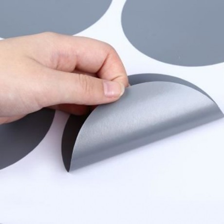 20PCS WALL STICKER DOTS DESIGN HOME DECOR FOR CHILDREN ROOM (GRAY)