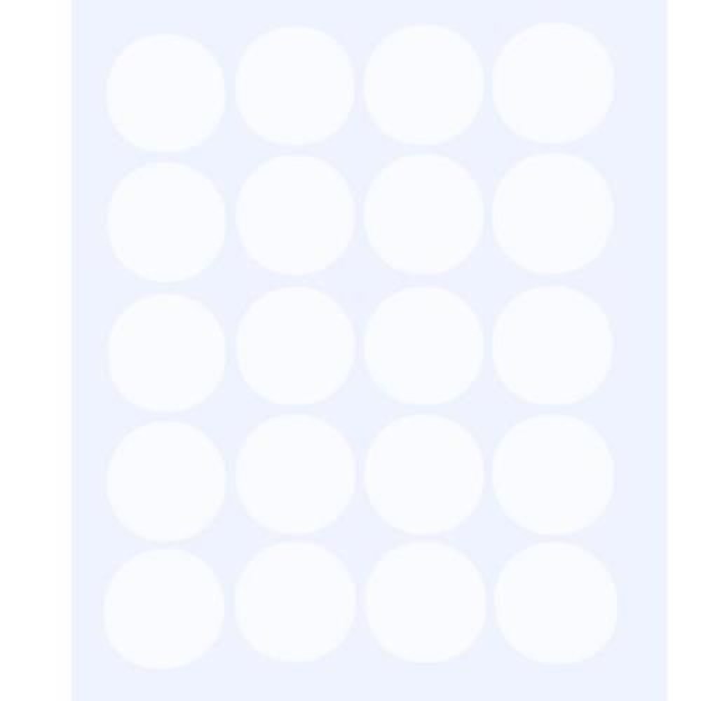 20PCS WALL STICKER DOTS DESIGN HOME DECOR FOR CHILDREN ROOM (WHITE)