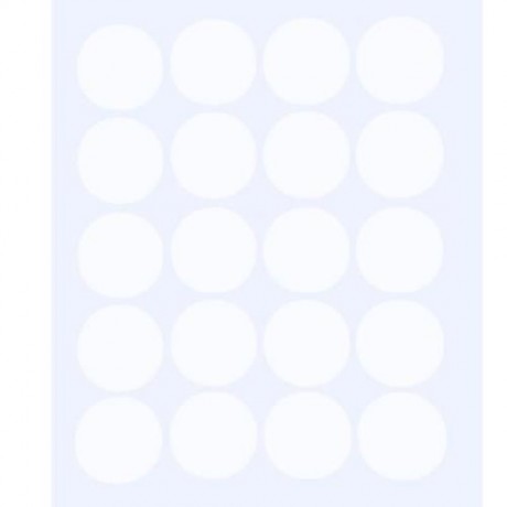 20PCS WALL STICKER DOTS DESIGN HOME DECOR FOR CHILDREN ROOM (WHITE)