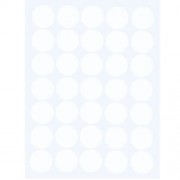 35PCS WALL STICKER DOTS DESIGN HOME DECOR FOR CHILDREN ROOM (WHITE)
