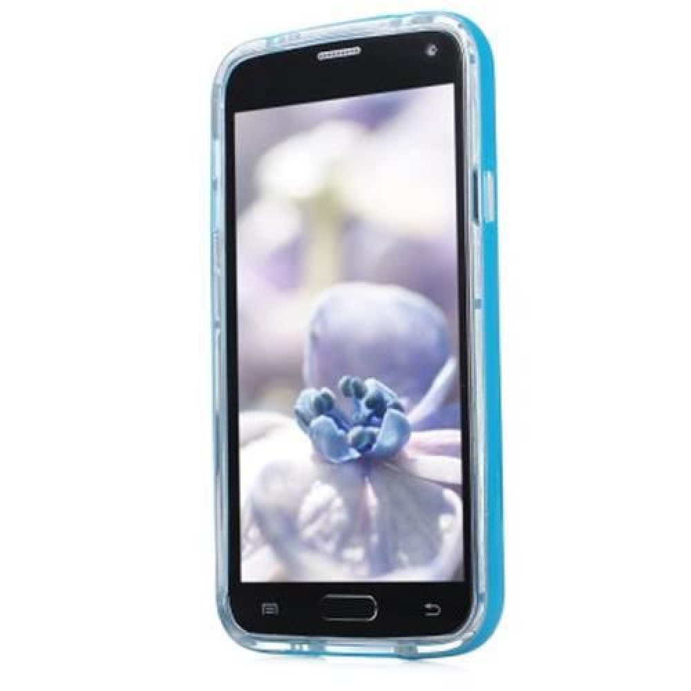 LED BLINK LIGHT UP REMIND INCOMING CALL PROTECTIVE COVER CASE SKIN FOR SAMSUNG S5 (BLUE) LED BLINK LIGHT UP REMIND INCOMING CALL PROTECTIVE COVER CASE SKIN FOR SAMSUNG S5 (BLUE)