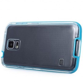 LED BLINK LIGHT UP REMIND INCOMING CALL PROTECTIVE COVER CASE SKIN FOR SAMSUNG S5 (BLUE)