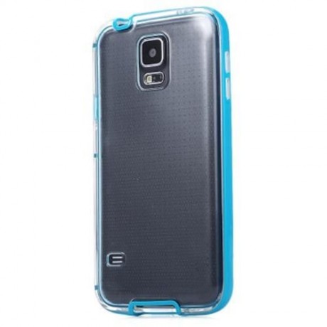 LED BLINK LIGHT UP REMIND INCOMING CALL PROTECTIVE COVER CASE SKIN FOR SAMSUNG S5 (BLUE)