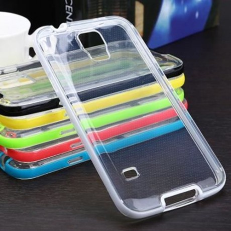LED BLINK LIGHT UP REMIND INCOMING CALL PROTECTIVE COVER CASE SKIN FOR SAMSUNG S5 (BLUE)