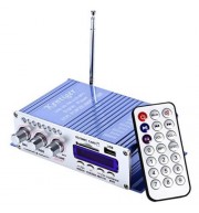 HY - 502 12V 2CH HI-FI STEREO OUTPUT POWER AMPLIFIER USB / SD CARD PLAYER (LAKE BLUE)