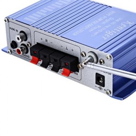 HY - 502 12V 2CH HI-FI STEREO OUTPUT POWER AMPLIFIER USB / SD CARD PLAYER (LAKE BLUE)