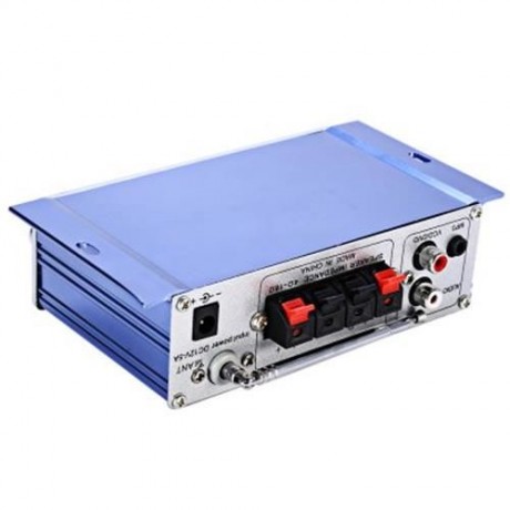 HY - 502 12V 2CH HI-FI STEREO OUTPUT POWER AMPLIFIER USB / SD CARD PLAYER (LAKE BLUE)