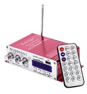 HY - 502 12V 2CH HI-FI STEREO OUTPUT POWER AMPLIFIER USB / SD CARD PLAYER (RED)