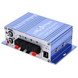 HY - 2001 MINI 2CH HI-FI STEREO AUDIO OUTPUT POWER AMPLIFIER (BLUE)