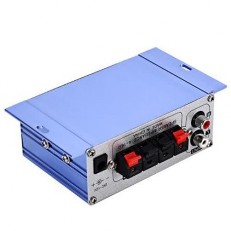 HY - 2001 MINI 2CH HI-FI STEREO AUDIO OUTPUT POWER AMPLIFIER (BLUE)