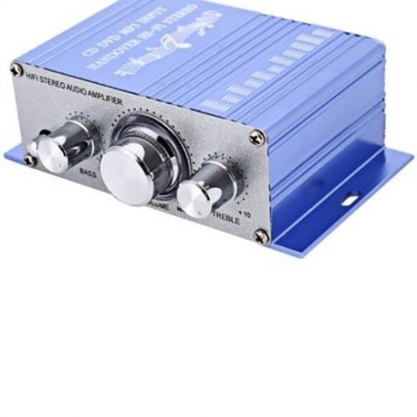HY - 2001 MINI 2CH HI-FI STEREO AUDIO OUTPUT POWER AMPLIFIER (BLUE)