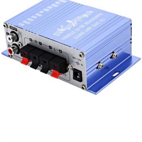 HY - 2001 MINI 2CH HI-FI STEREO AUDIO OUTPUT POWER AMPLIFIER (BLUE)