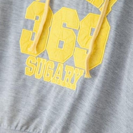 SHORT-SLEEVE T-SHIRT HOODIES UNISEX LETTER PRINT SOFT COTON SPORT SUIT FOR KIDS (GRAY)